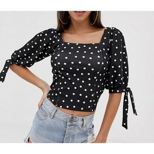 ASOS DESIGN Polka Dot Top